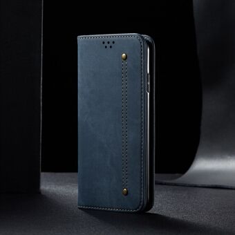 Retro-tyylinen farkkukangas, Stand lompakkokotelo iPhone 8 Plus / 7 Plus -puhelimelle