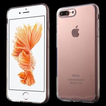 Kirkas Glossy Gel TPU Skin iPhone 8 Plus / 7 Plus 5,5 tuumalle - Läpinäkyvä