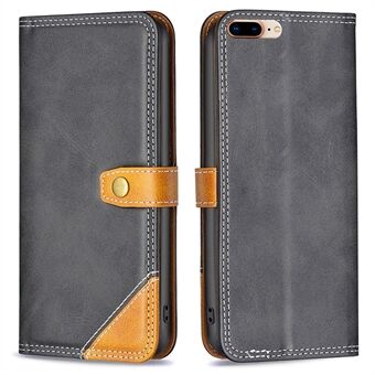 BINFEN COLOR for iPhone 7 Plus/8 Plus 5.5 inch BF Leather Series-8 12 Style Stand Shell, Splicing Leather Case Double Stitching Lines Cover with Card Slots Design