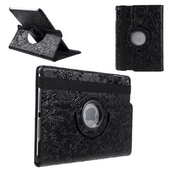 Grapevine Pattern 360 astetta pyörivä Stand nahkakotelo iPadille 9,7 tuumaa (2018) / 9,7 tuumaa (2017)