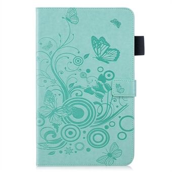 Painettu Butterfly Flower PU-nahkainen tablet-kotelo iPadille 9,7 tuumaa (2018) / 9,7 tuumaa (2017) / iPad Pro 9,7 tuumaa (2016) / Air 2 / Air