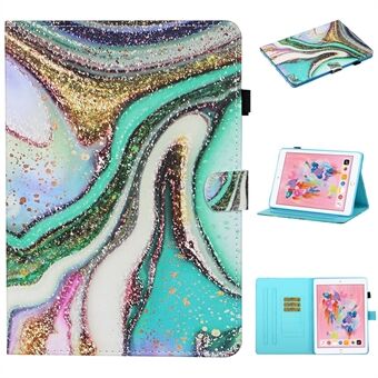 Patterned Leather Card Holder Stand Tablet Casing for iPad Air 2 / iPad Air (2013) / iPad 9.7-inch (2017)/ (2018)