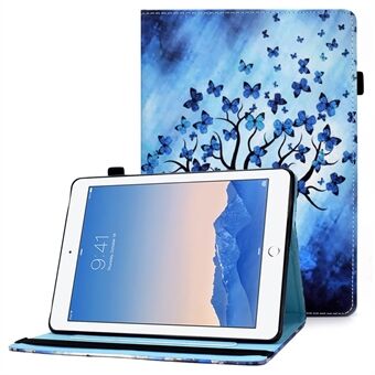 Monikulmainen katselukuviotulostus Elastinen nauhafolio Stand kansi korttitelineellä iPad AIR / Air 2 / iPad 9,7 tuumalle (2018) / (2017)