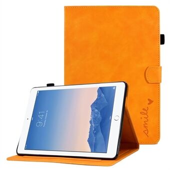 IPad Air (2013) / Air 2 / iPad 9,7 tuuman (2017) / (2018) yksivärinen iskunkestävä kotelo putoamisen estävä nahkafolio läppäkuvioinen painettu tablet- Stand kotelo korttipaikoilla