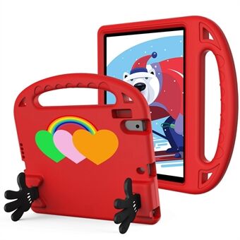 IPad Air (2013) / Air 2 / iPad 9,7-tuumainen (2017) / (2018) EVA-suojakotelo Love Heart Pattern kämmenen muotoinen tabletin suojus kahvalla / jalustalla