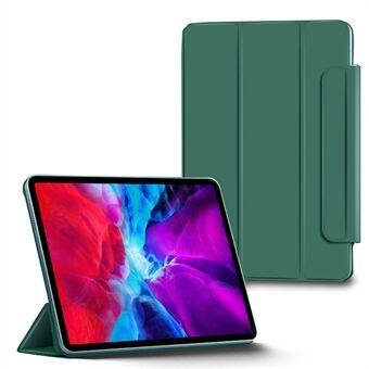 Vahva magneettipaksutettu kehyksetön nahkainen tabletin kansi iPad Pro 12,9 tuumaa (2021) / (2020) / (2018) - tummanvihreä