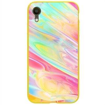 NILLKIN Ombre -kuori iPhone XR 6.1 -tuumalle [värikäs peilitehoste 2,5D karkaistu lasi + magneettikova tietokone]