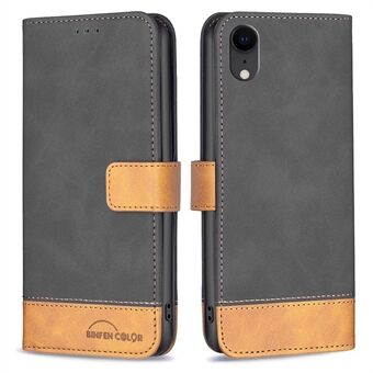 BINFEN COLOR BF Leather Case Series-7 Style 11 PU Leather Shell for iPhone XR 6.1 inch, Magnetic Closure Design Leather Wallet Stand Phone Case Accessory