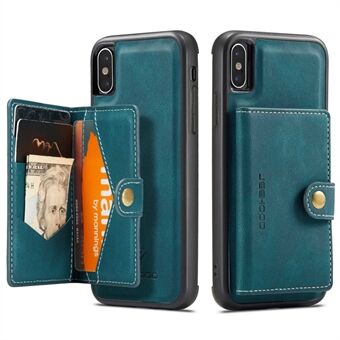 JEEHOOD Wallet Kickstand Case for iPhone XS Max 6.5 inch, Detachable 2-in-1 PU Leather Coated TPU Phone Cover