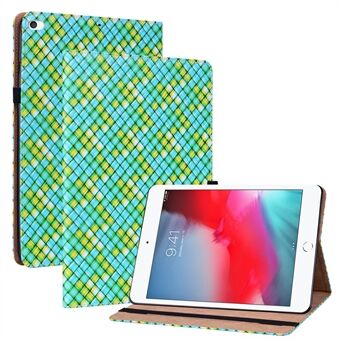 Scratch Putoamista estävä Folio Flip Woven Texture PU-nahkainen tablettikotelo Apple iPad minille (2019) 7,9 tuumaa / mini 3/4