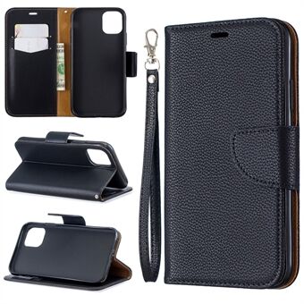Litchi Texture Leather Wallet Stand -matkapuhelinkotelo - iPhone 6,1 tuumaa (2019)