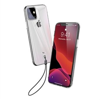 BASEUS Clear TPU -puhelinsuojakuori ja hihna Apple iPhone 11 6.1 -tuumalle (2019)
