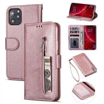 Vetoketjullinen tasku nahkainen lompakkokotelo iPhone 11 6,1 tuumalle (2019)
