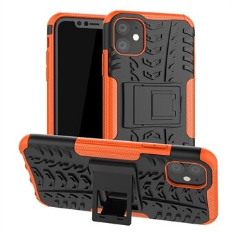 Cool Tyre Pattern PC + TPU Hybrid Case with Kickstand for iPhone 11 6.1 inch