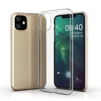 TPU 1,5 mm läpinäkyvä kestävä matkapuhelimen suojakuori Apple iPhone 11:lle