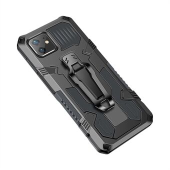 Cool Warrior PC+TPU+Metal Phone Cover with Kickstand Belt Clip for iPhone 11 6.1 inch
