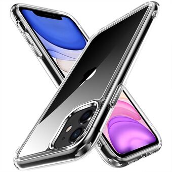 Galvanoitu kristallinkirkas TPU + PC-hybridipuhelinkotelo iPhone 11 6,1 tuumalle, kellastumista estävä matkapuhelintarvike
