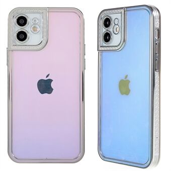 Electroplated Slim Case for iPhone 11 6.1 inch Shockproof Soft TPU Phone Protective Cover Decorated with Rhinestone