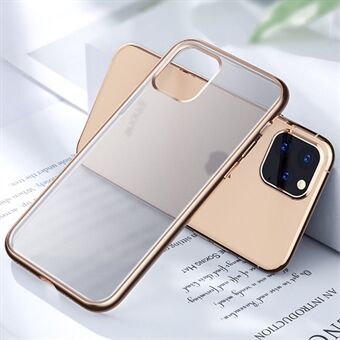 Electroplating Frame Matte Back TPU Phone Case Cover for iPhone 11 Pro 5.8 inch