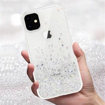 Glitter Sequins upotekoristeinen TPU-puhelimen kotelo iPhone 11 Pro 5,8 tuumaa