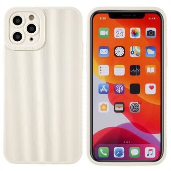Soft TPU Shell for iPhone 11 Pro 5.8 inch, Anti-slip Straight Edge Toothpick Texture Case Precise Cutouts Phone Cover