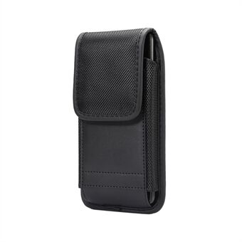 Universal Clip Oxford Cloth Nylon riippuva vyötärölaukku korttikotelon tasku Miesten matkapuhelinlaukku 4,7-5,3 tuuman älypuhelimille - musta