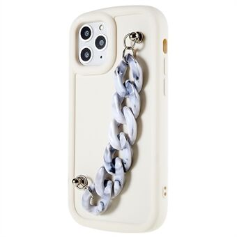 TPU-puhelinkotelo iPhone 11 Pro 5,8 tuuman mattapintainen profiilipuhelinpidike rannekoruketjulla