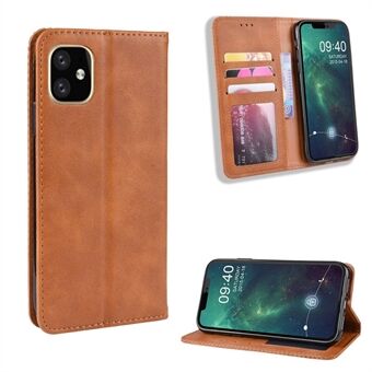 Vintage Style PU Leather Phone Cover foriPhone (2019) 6.5-inch