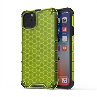 Honeycomb Pattern Shock-proof TPU + PC Hybrid Case for iPhone 11 Pro Max 6.5 inch (2019)