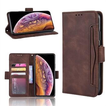 For iPhone 11 Pro Max 6.5 inch (2019) Leather Cell Casing with Multiple Card Slots and Wallet Pocket