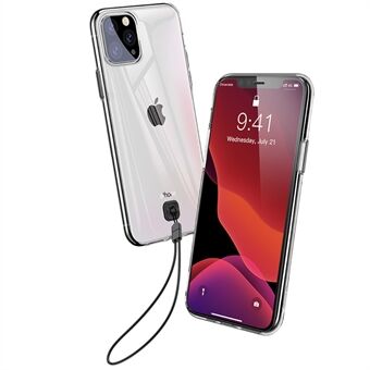 BASEUS Clear TPU -puhelinkotelo kaulanauhalla Apple iPhone 11 Pro Max 6,5 tuumalle (2019)