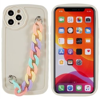 For iPhone 11 Pro Max 6.5 inch Shockproof Phone Case Precise Cutout Soft TPU Cover Anti-drop Protective Shell with Handle Strap