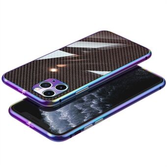 IPhone 11 Pro Max 6,5 tuuman ruostumattomasta Steel valmistettu puskurikotelo hiilikuituaramidikuitukalvolla ja metallisuojalla