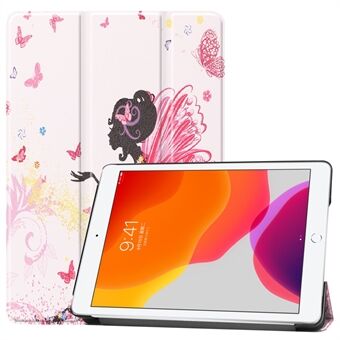 Fashionable Pattern Printing PU Leather Tri-fold Stand Tablet Case for iPad 10.2 (2021)/(2020)/(2019)