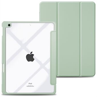 Pudotuksenkestävä TPU-runkoinen tablettikotelo, Scratch kovakantinen kuori, ohut Stand/ kynäpaikka iPad 10.2 2019/2020/2021 - vihreä