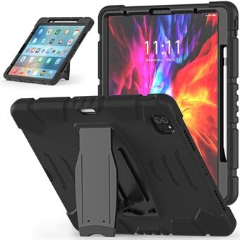 King Kong Series Shockproof 3 Layers Full Body Protection Cover with Magnetic Pencil Holder for iPad Pro 12.9-inch (2020) / (2018)