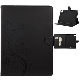 Butterflies Imprint Lompakkoteline Stand Leather Tablet Cover iPad Pro 11-tuumainen (2020) / (2018)