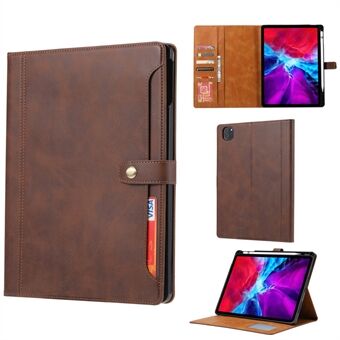 Kynä Slot Suunnittelu PU Leather Tablet Case Lompakko Stand iPad Pro 11-tuumainen (2020)