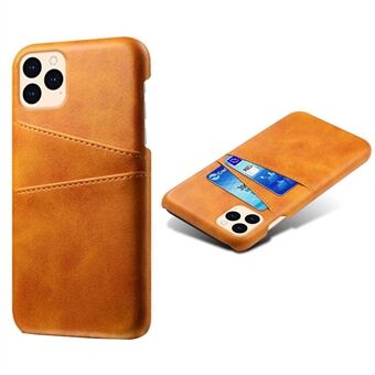 KSQ Leather Hardcover iPhone 12 minille korttitelineellä - oranssi