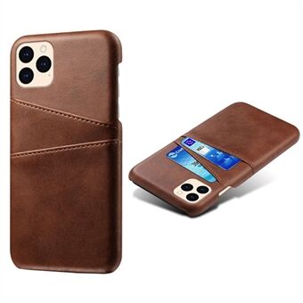 KSQ Leather Hardcover iPhone 12 minille w / korttitelineet - ruskea