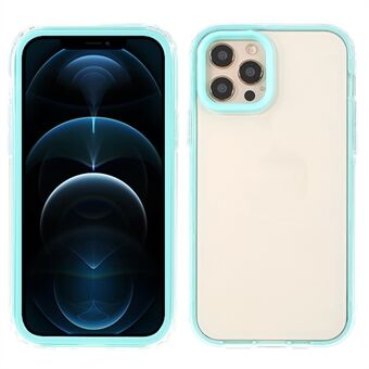 Irrotettava 3-in-1 Design Macaron-Color Edging Hybrid-puhelimen suojakuori iPhone 12 6,1 tuumalle / 12 Pro 6,1 tuumalle