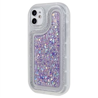 IPhone 12:lle 6,1 tuuman pehmeä TPU-puhelinkotelo Bling Glitter Sparkle Epoxy Cover