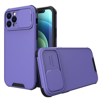 Liukumaton muotoilu Hyvä liukukameran linssisuoja Iskunkestävä puhelinkotelo iPhone 12 Pro - Purple