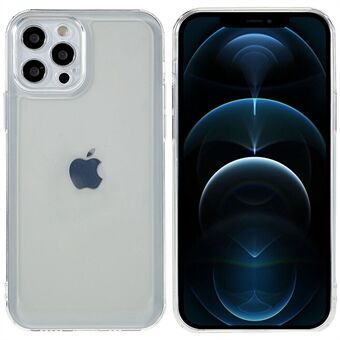 Space sarjan paksunnettu läpinäkyvä TPU-puhelinkotelo iPhone 12 Pro 6,1 tuumaa, kameran suojausrakenne, kristallinkirkas pehmeä puhelimen suojavaruste