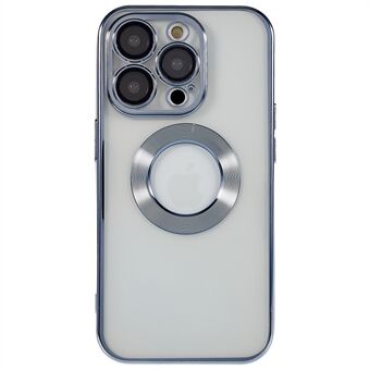 IPhone 12 Pro 6,1 tuuman galvanointireunat -puhelimen kotelo CD- Ring Logo Reiän muotoilu Pehmeä TPU-kameran suojakuori