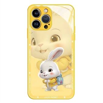 IPhone 12 Pro 6,1 tuuman takki Reppu Rabbit Putoamista estävä puhelinkotelo karkaistu lasi + TPU takakuori