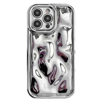 Galvanointikuori iPhone 12 Pro 6,1 tuuman puhelinkuorelle Meteorite Texture -pehmeä TPU-suojus