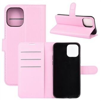 Litchi Texture Leather Wallet Shell Stand -puhelinkotelo - iPhone 12 Pro Max, 6,7 tuumaa