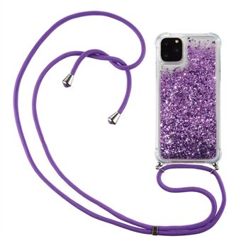 Glitter-jauhe Quicksand-tyylinen TPU-takakansi iPhonelle 12 Pro Max, 6,7 tuumaa