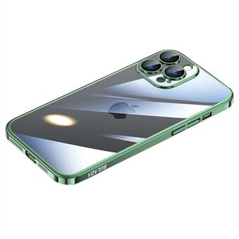 SULADA JINGJIA -sarja iPhone 12 Pro Max 6,7 tuuman pudotuksenkestävälle Ultra Slim puhelinkuorelle Galvanoitu PC-suojus karkaistulla lasilla
